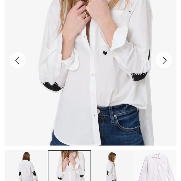 Kerri Rosenthal Mia Shirt in Pink with yellow Hearts - Picture 1 of 8